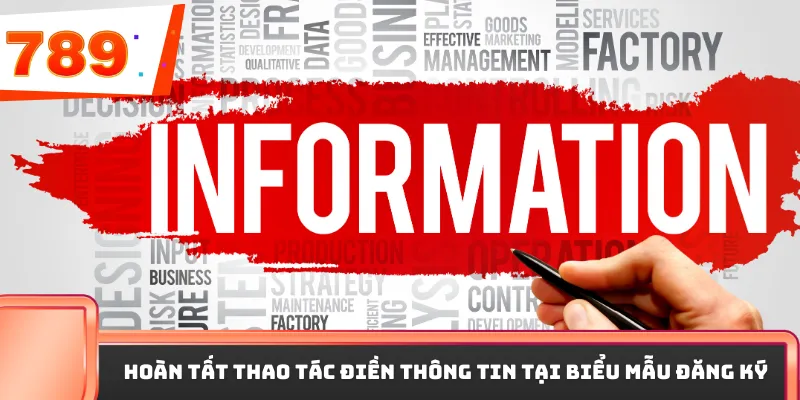 Hoàn tất thao tác điền thông tin tại biểu mẫu đăng ký